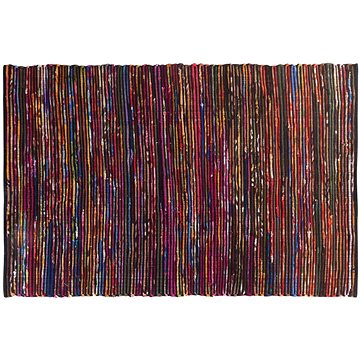 Různobarevný bavlněný koberec v tmavém odstínu 160x230 cm BARTIN, 57539 (beliani_57539)