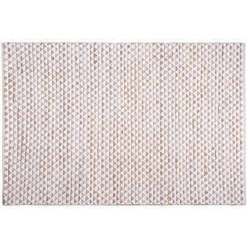 Béžový geometrický koberec 140x200 cm TUNCELI, 57822 (beliani_57822)