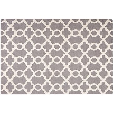 Šedý vlněný koberec v klasickém designu 140x200 cm ZILE, 57392 (beliani_57392)