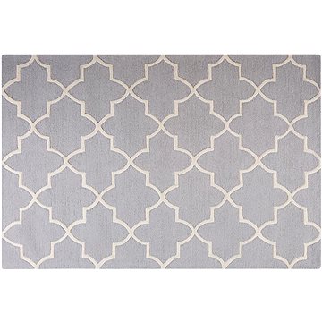 Šedý vlněný koberec 140x200 cm SILVAN, 57825 (beliani_57825)