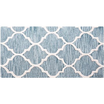 Světle modrý bavlněný koberec 80x150 cm YALOVA, 57827 (beliani_57827)