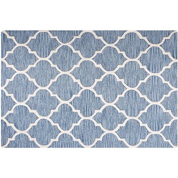 Světle modrý bavlněný koberec 140x200 cm YALOVA, 57828 (beliani_57828)
