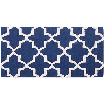 Modrý bavlněný koberec 80x150 cm SILVAN, 62662 (beliani_62662)