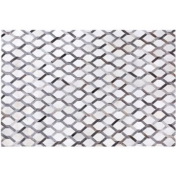 Šedý geometrický koberec 140x200 cm AYDIN, 73709 (beliani_73709)