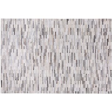 Šedý kožený koberec 140x200 cm AHILLI, 73795 (beliani_73795)
