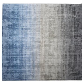 Koberec šedě-modrý 200 x 200 cm krátkovlasý ERCIS, 108533 (beliani_108533)