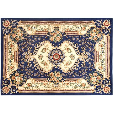 Tmavě modrý koberec 140 x 200 cm GAZIANTEP, 121644 (beliani_121644)