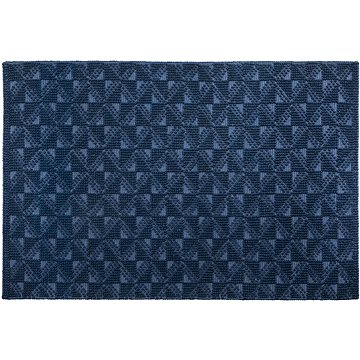 Koberec, krátkovlasá vlna 140 x 200 cm tmavě modrá SAVRAN, 170755 (beliani_170755)
