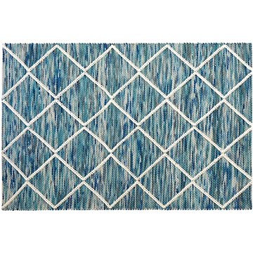 Vlněný koberec 140 x 200 cm modrý BELENLI, 176315 (beliani_176315)