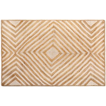 Bavlněný koberec 140 x 200 cm béžový PIRLI, 181966 (beliani_181966)