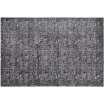 Koberec z viskózy 140 x 200 cm šedo-stříbrný ESEL, 199014 (beliani_199014)