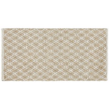 Jutový koberec 50 x 80 cm béžový AKBEZ, 245911 (beliani_245911)