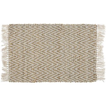 Jutový koberec 50 x 80 cm béžový AFRIN, 245912 (beliani_245912)
