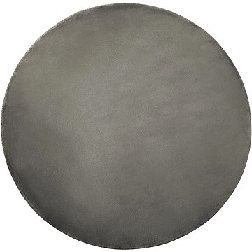Kulatý viskózový koberec, ? 140 cm, tmavě šedý GESI II, 252310 (beliani_252310)