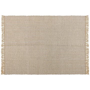 Jutový koberec 140 x 200 cm béžový ADABAG, 264828 (beliani_264828)