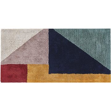 Bavlněný koberec 80 x 150 cm vícebarevný JALGAON, 303089 (beliani_303089)