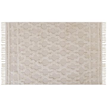 Bavlněný koberec 140 x 200 cm béžový SULUOVA, 305281 (beliani_305281)