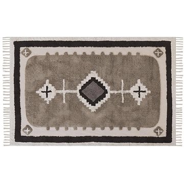 Bavlněný koberec 140 x 200 cm béžový GEYVE, 305337 (beliani_305337)