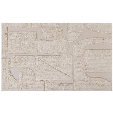Bavlněný koberec 140 x 200 cm béžový DIYADIN, 305393 (beliani_305393)