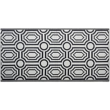 Oboustranný venkovní koberec, černý, 90x180 cm, BIDAR, 120928 (beliani_120928)
