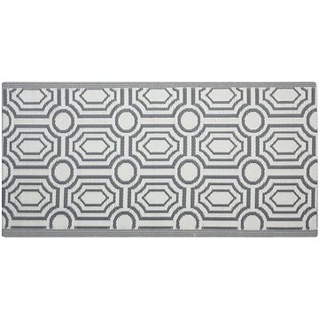 Oboustranný venkovní koberec, tmavě šedý, 90x180 cm, BIDAR, 120929 (beliani_120929)