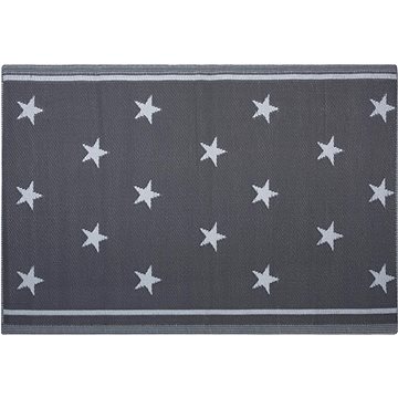 Venkovní oboustranný koberec tmavě šedý 120x180 cm LATUR, 122606 (beliani_122606)