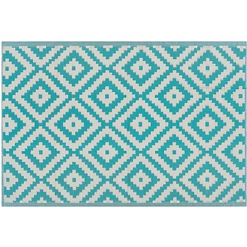 Venkovní koberec 120 x 180 cm modrý HAPUR, 196278 (beliani_196278)