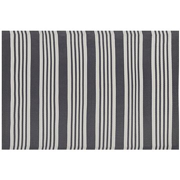Venkovní koberec 120 x 180 cm černý a světle šedý DELHI, 202338 (beliani_202338)