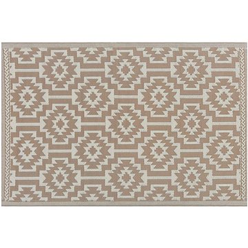 Venkovní koberec béžová 120 x 180 cm KARNAL, 202551 (beliani_202551)