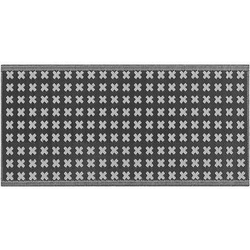 Venkovní koberec 90 x 180 cm černý ROHTAK, 202599 (beliani_202599)