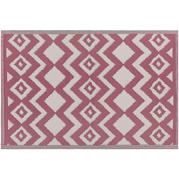 Venkovní koberec 120 x 180 cm růžový DEWAS, 204577 (beliani_204577)