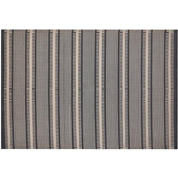 Venkovní koberec béžový a černý 160x230 cm MANSA, 250860 (beliani_250860)