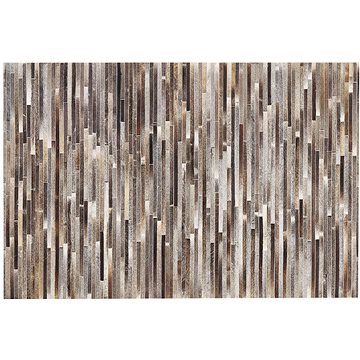Kožený patchworkový koberec 140 x 200 cm, vícebarevný TUZLUCA, 222376 (beliani_222376)