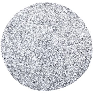 Koberec šedý melírovaný kruhový ? 140 cm DEMRE, 122359 (beliani_122359)