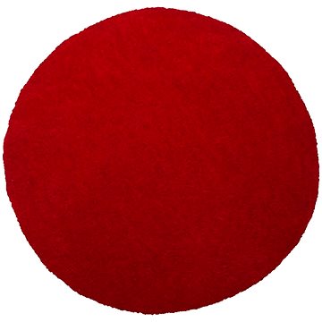 Koberec červený kruhový ? 140 cm DEMRE, 122361 (beliani_122361)