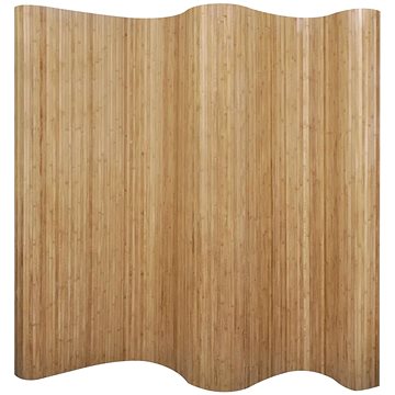 Paraván bambusový přírodní odstín 250x165 cm (241668)