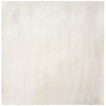Koberec bílý 200 x 200 cm Shaggy EVREN, 184398 (beliani_184398)