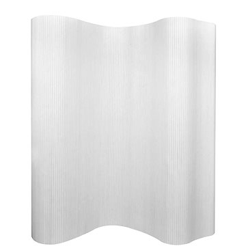 Paraván bambusový bílý 250x165 cm (241670)