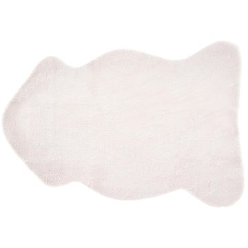 Bílý koberec imitace králičí kožešiny UNDARA, 250287 (beliani_250287)