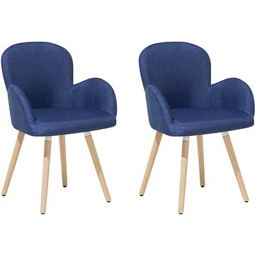 Dvě čalouněné židle v modré barvě BROOKVILLE, 85524 (beliani_85524)