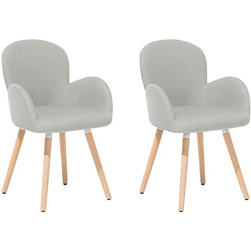 Dvě čalouněné židle v šedé barvě BROOKVILLE, 85523 (beliani_85523)