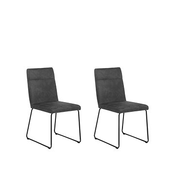 Dvě šedé jídelní židle NEVADA, 84823 (beliani_84823)