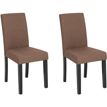 Sada 2 hnědých jídelních židlí BROADWAY, 216930 (beliani_216930)