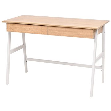 Psací stůl 110 x 55 x 75 cm barva dub a bílý (245722)