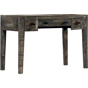Psací stůl černý 110 x 50 x 75 cm masivní mangovníkové dřevo (247913)