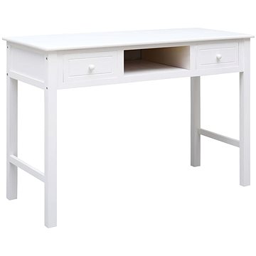 Psací stůl bílý 110 x 45 x 76 cm dřevo (284157)