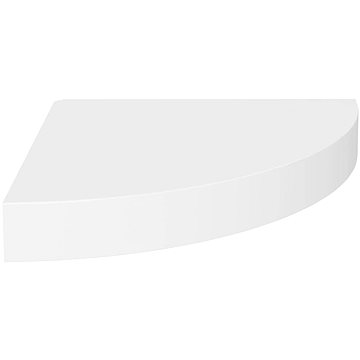 Shumee plovoucí rohová bílá 25×25×3,8 cm MDF, 323895 (323895)