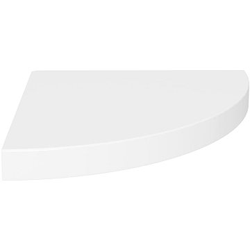 Shumee plovoucí rohová bílá 35×35×3,8 cm MDF, 323916 (323916)
