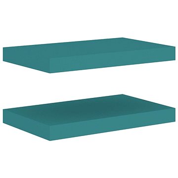 Shumee plovoucí nástěnné 2 ks modré 40×23×3,8 cm MDF, 326613 (326613)