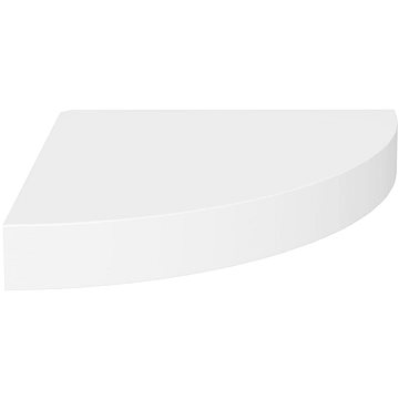 Shumee nástěnná rohová dub a bílá 35×35×3,8 cm MDF, 326639 (326639)